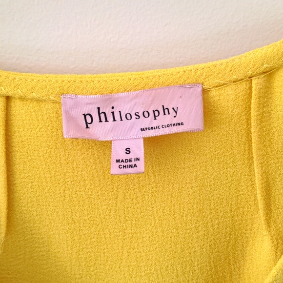 Philosophy Yellow Tank - Small - Picture 3 of 4